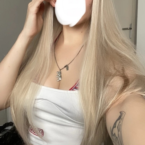 Perruque Bench Blonde with platinum wig - Picture 2 of 5